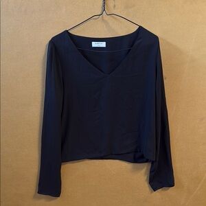 Babaton Blue Relaxed Blouse